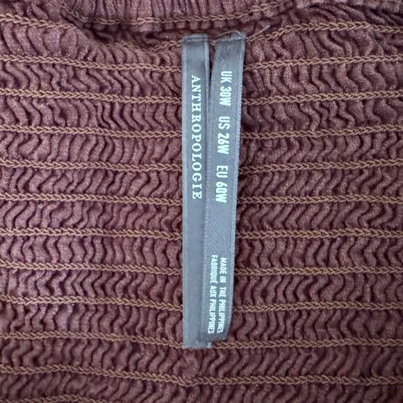 Anthropologie Linen Strapless Jumpsuit 💜 Cocoa Plum | 26W Plus NWT $198 Retail - Picture 10 of 10